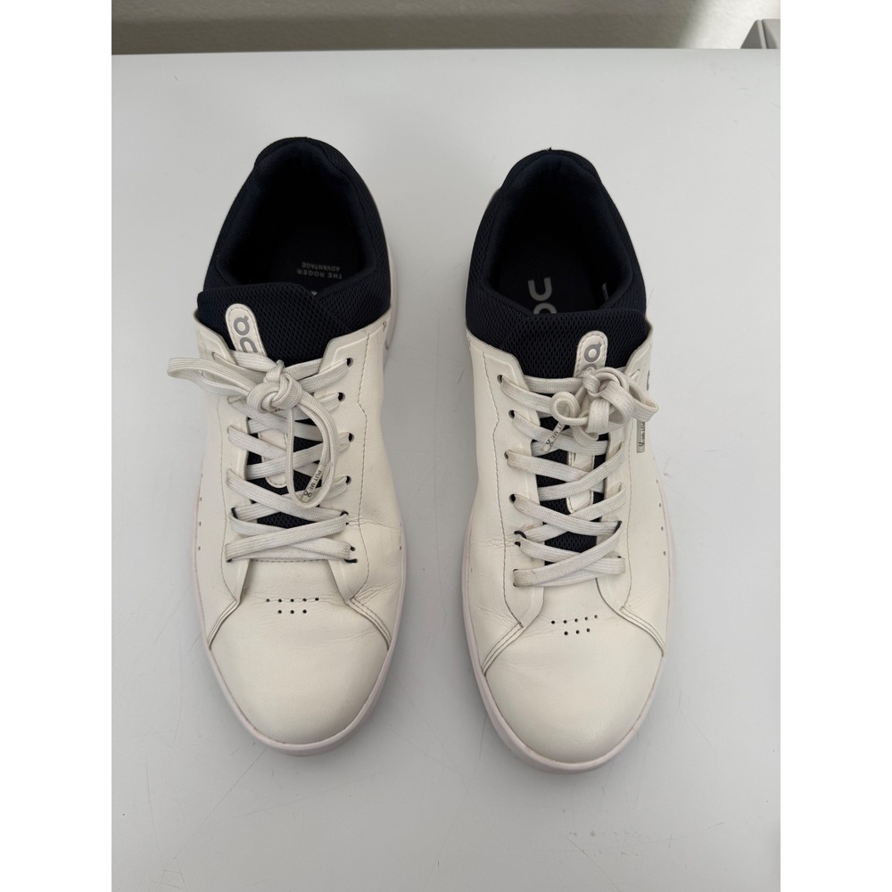 On Running The Roger Advantage White Navy Sneakers Casual Mens 11.5